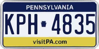 PA license plate KPH4835