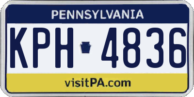 PA license plate KPH4836