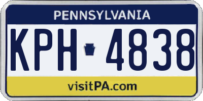 PA license plate KPH4838