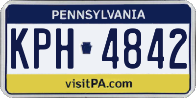 PA license plate KPH4842