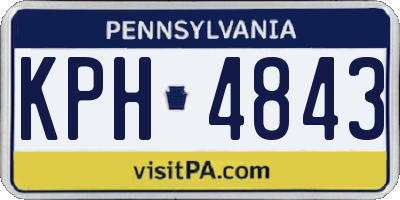 PA license plate KPH4843