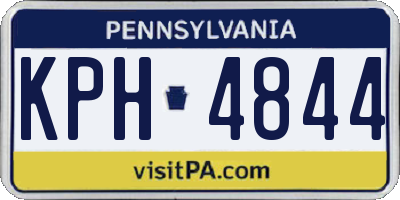 PA license plate KPH4844