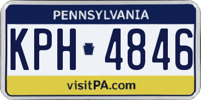 PA license plate KPH4846