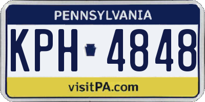 PA license plate KPH4848