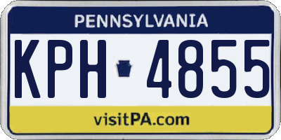 PA license plate KPH4855