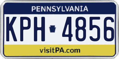 PA license plate KPH4856