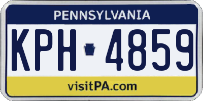 PA license plate KPH4859