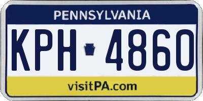 PA license plate KPH4860