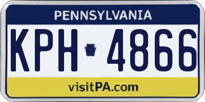 PA license plate KPH4866