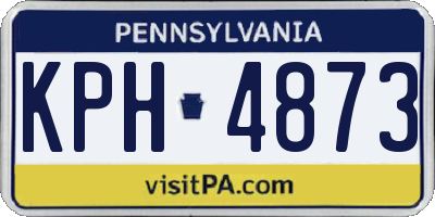 PA license plate KPH4873