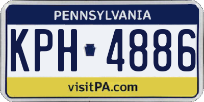 PA license plate KPH4886