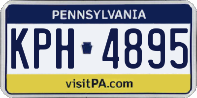 PA license plate KPH4895