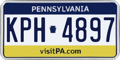 PA license plate KPH4897