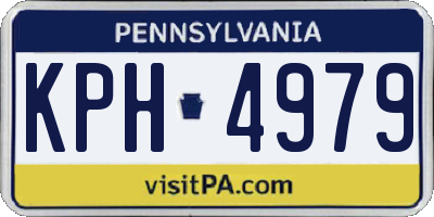 PA license plate KPH4979