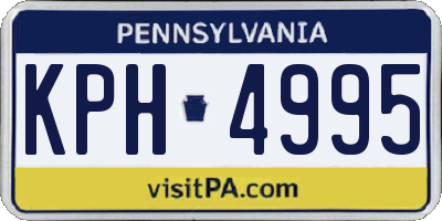 PA license plate KPH4995