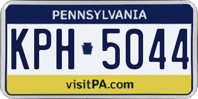 PA license plate KPH5044
