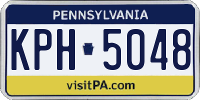 PA license plate KPH5048