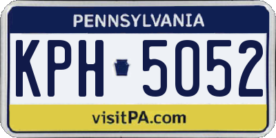 PA license plate KPH5052