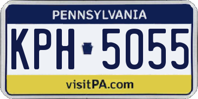 PA license plate KPH5055