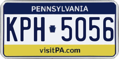 PA license plate KPH5056
