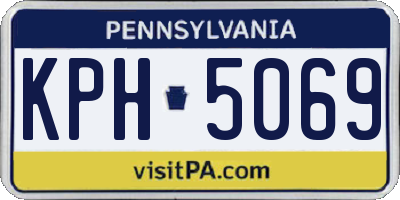 PA license plate KPH5069