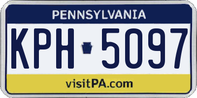 PA license plate KPH5097