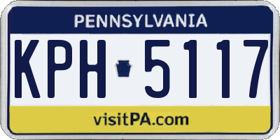 PA license plate KPH5117