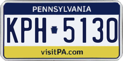 PA license plate KPH5130