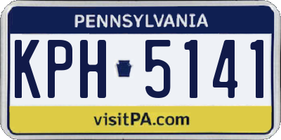 PA license plate KPH5141