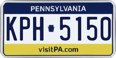 PA license plate KPH5150