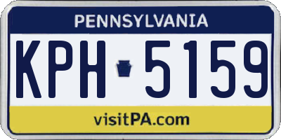 PA license plate KPH5159