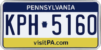 PA license plate KPH5160