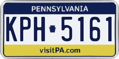 PA license plate KPH5161