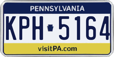 PA license plate KPH5164