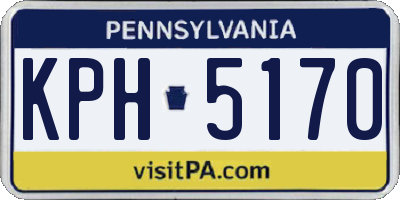 PA license plate KPH5170