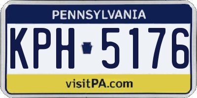 PA license plate KPH5176