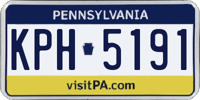 PA license plate KPH5191