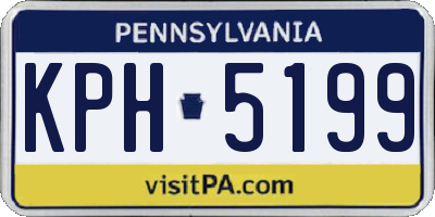 PA license plate KPH5199