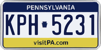 PA license plate KPH5231