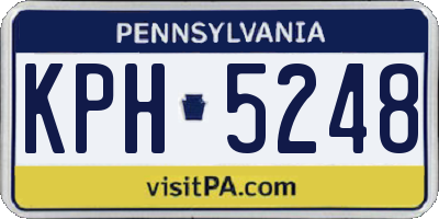 PA license plate KPH5248