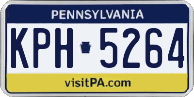 PA license plate KPH5264