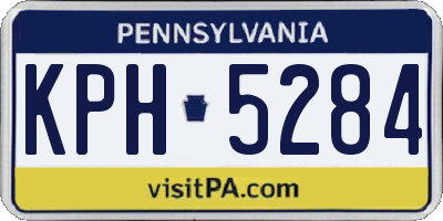 PA license plate KPH5284