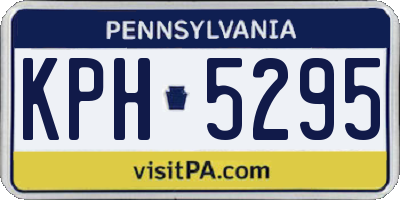PA license plate KPH5295