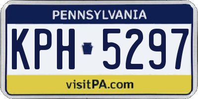 PA license plate KPH5297