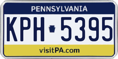 PA license plate KPH5395