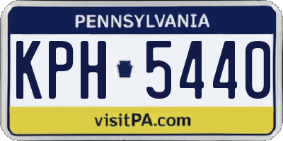 PA license plate KPH5440