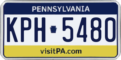 PA license plate KPH5480