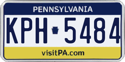 PA license plate KPH5484