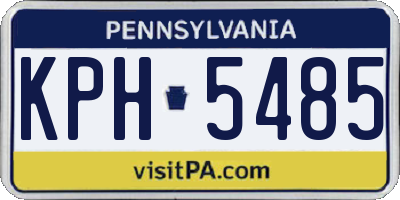 PA license plate KPH5485