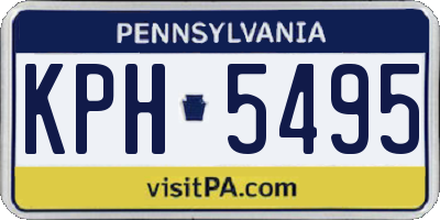 PA license plate KPH5495